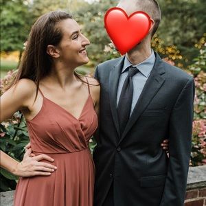 Lulu’s Bridesmaids dress: All About Love Rusty Rose Maxi Dress